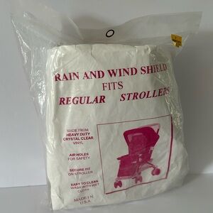 🦋 5/$25 - Vintage 90’s Vinyl Rain and Wind Shield for Strollers - NIP
